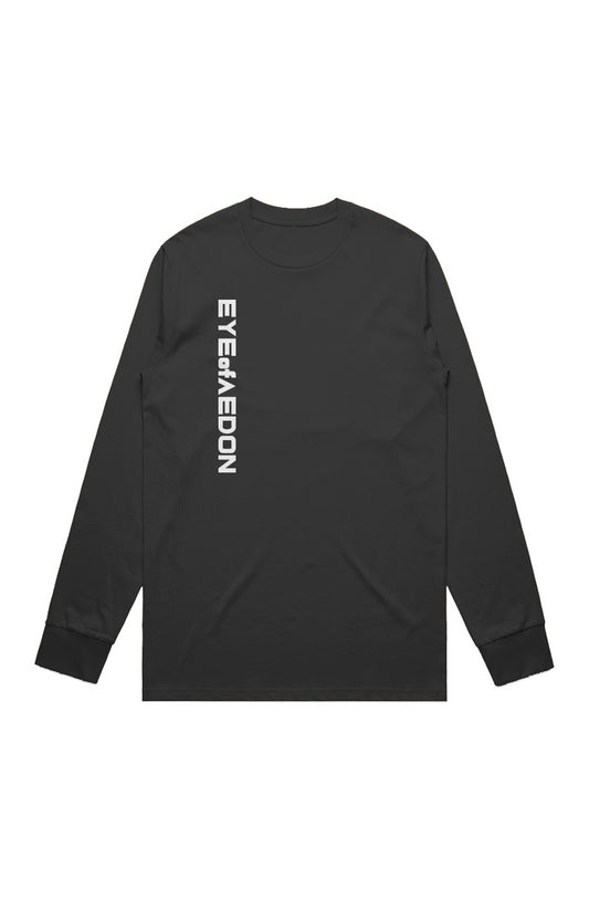 EYEofAEDON VERTIC LONG SLEEVE TEE (BLACK)