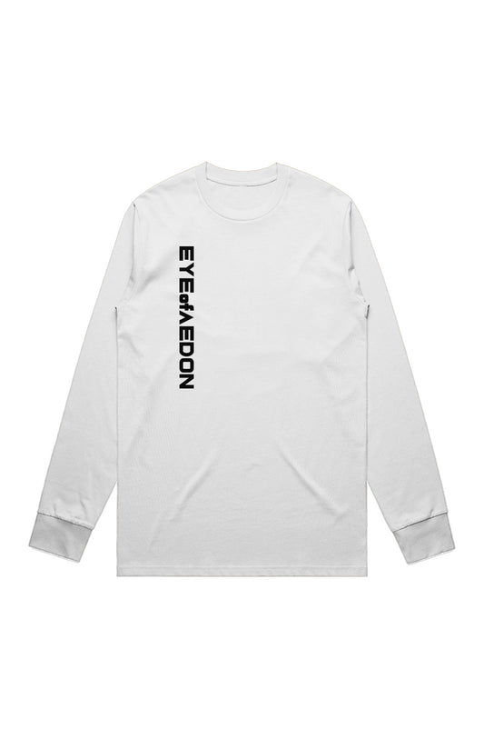 EYEofAEDON VERTIC LONG SLEEVE TEE (WHITE)