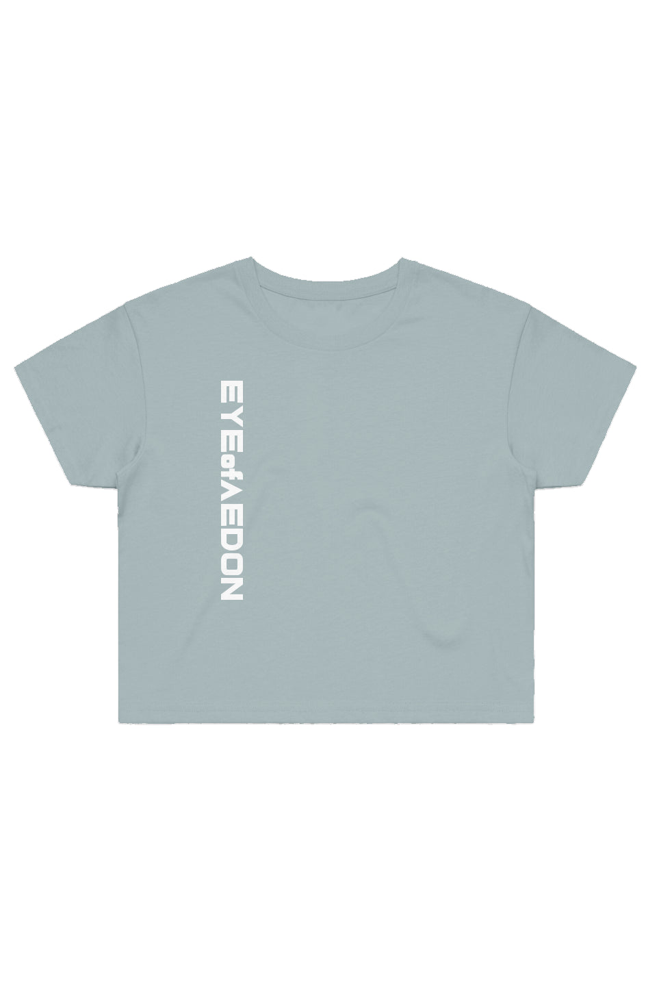 EYEofAEDON VERTIC CROP TEE (SAGE)