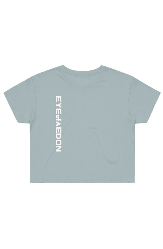 EYEofAEDON VERTIC CROP TEE (SAGE)