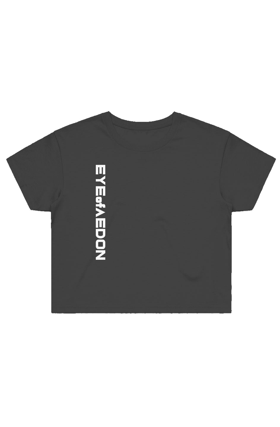 EYEofAEDON VERTIC CROP TEE (BLACK)