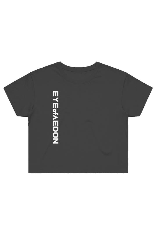 EYEofAEDON VERTIC CROP TEE (BLACK)