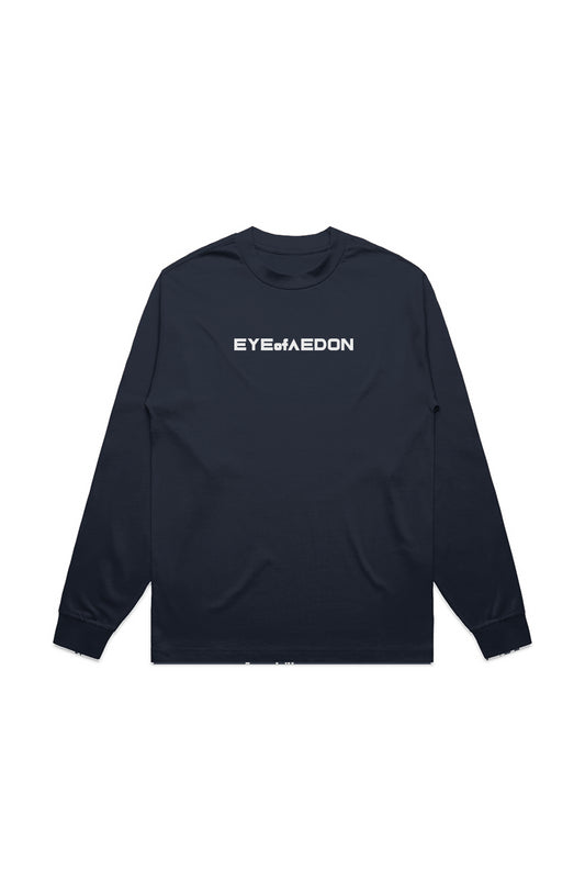 EYEofAEDON LONG SLEEVE TEE (MIDNIGHT BLUE)