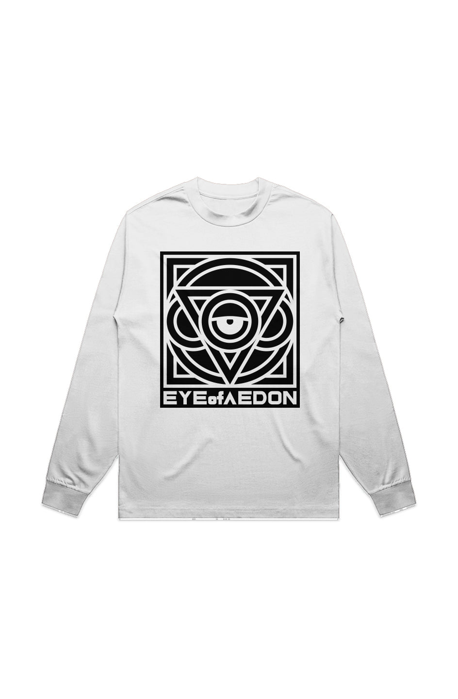 THIRD EYE MIRRORED LONG SLEEVE TEE (WHITE)