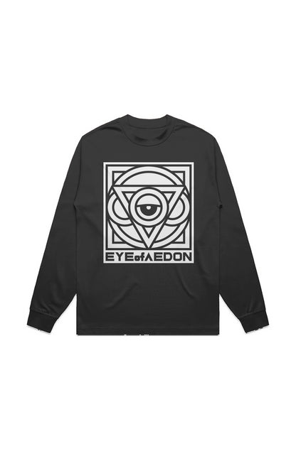 THIRD EYE MIRRORED LONG SLEEVE TEE (BLACK)