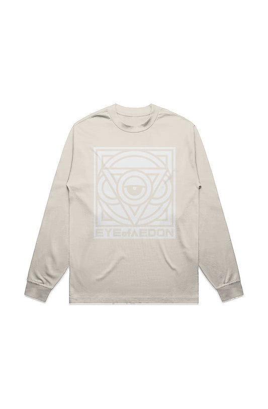 THIRD EYE MIRRORED LONG SLEEVE TEE (ECRU)