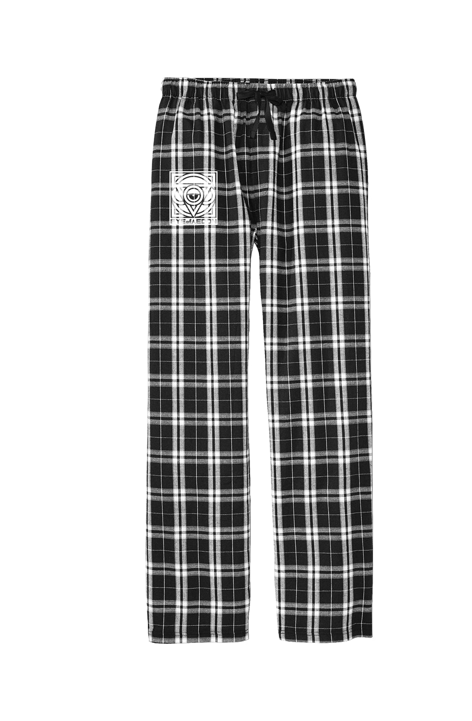 THIRD EYE PLAID FLANNEL PANTS (BLACK/WHITE)