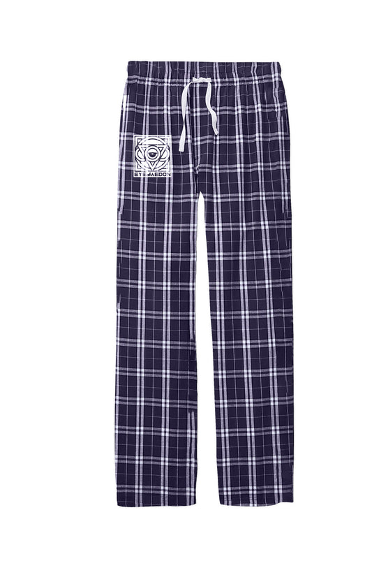 THIRD EYE PLAID FLANNEL PANTS (PURPLE/WHITE)