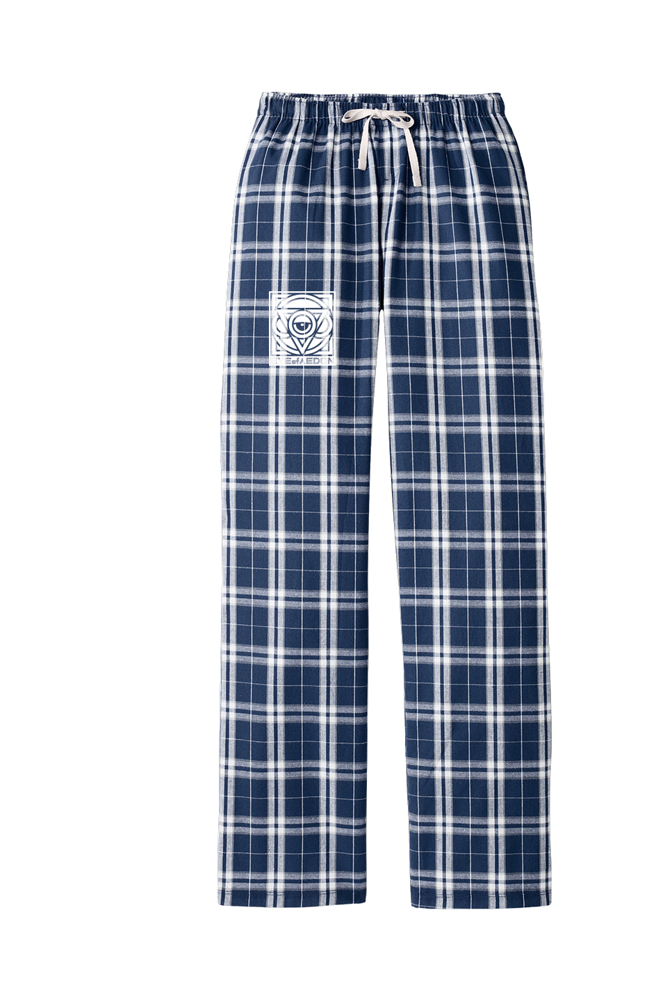 THIRD EYE PLAID FLANNEL PANTS (NAVY/WHITE)