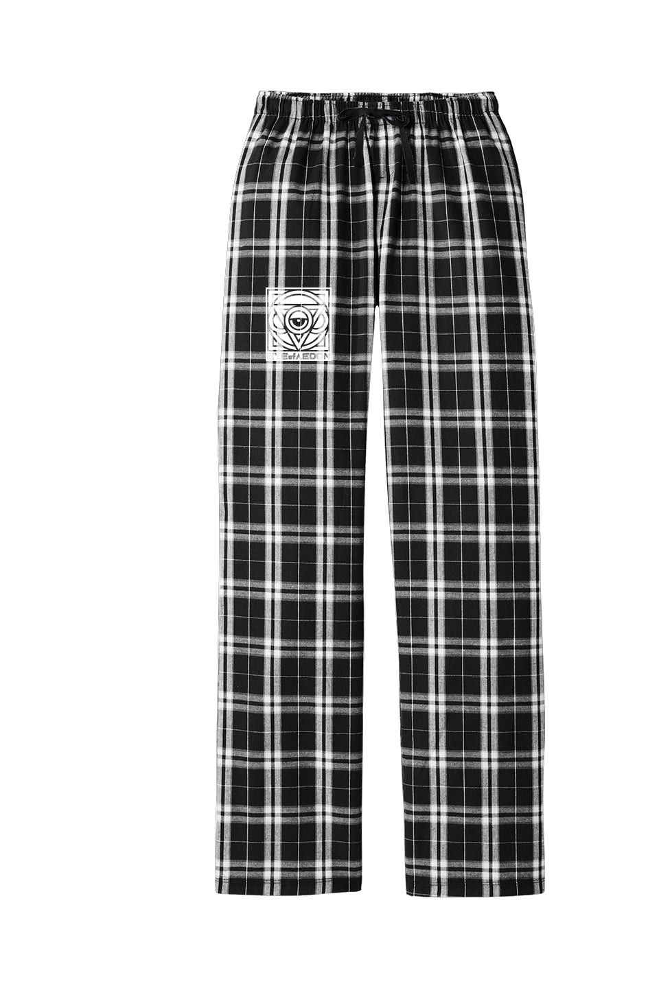 THIRD EYE PLAID FLANNEL PANTS (BLACK/WHITE)