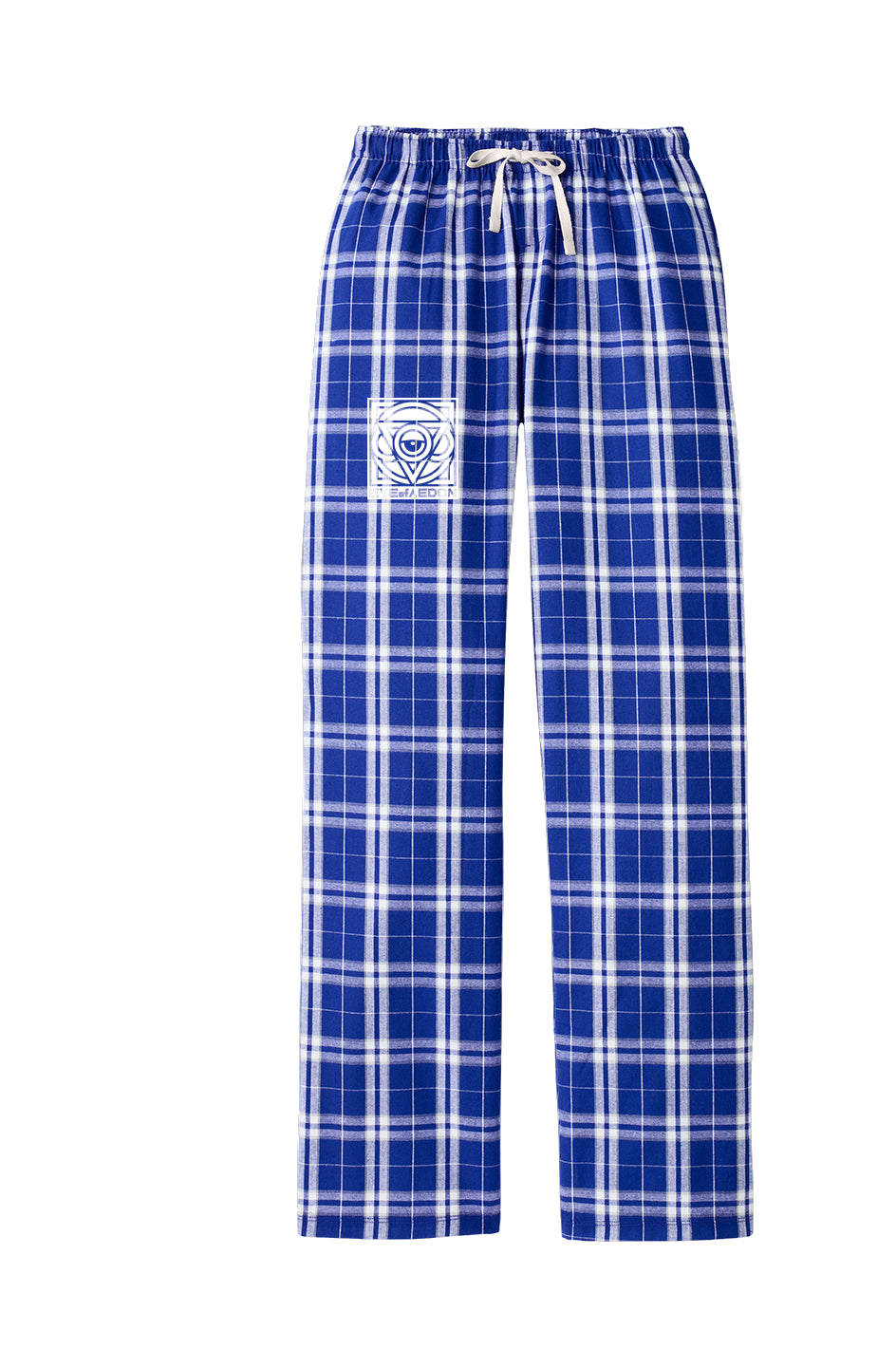 THIRD EYE PLAID FLANNEL PANTS (ROYAL/WHITE)