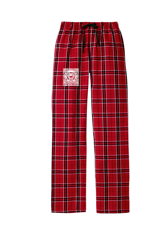 THIRD EYE PLAID FLANNEL PANTS (RED)