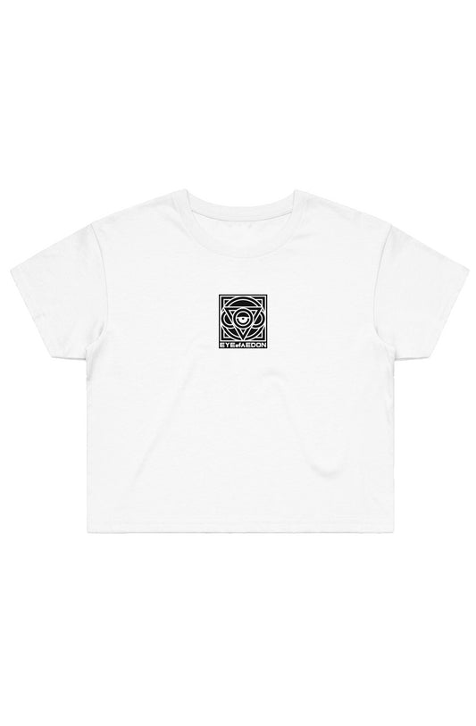 THIRD EYE CROP TEE (WHITE)