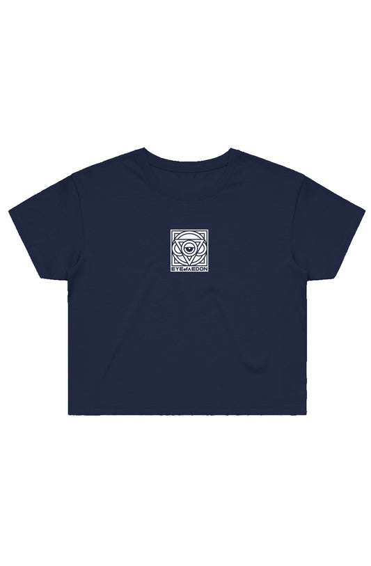 THIRD EYE CROP TEE (NAVY)