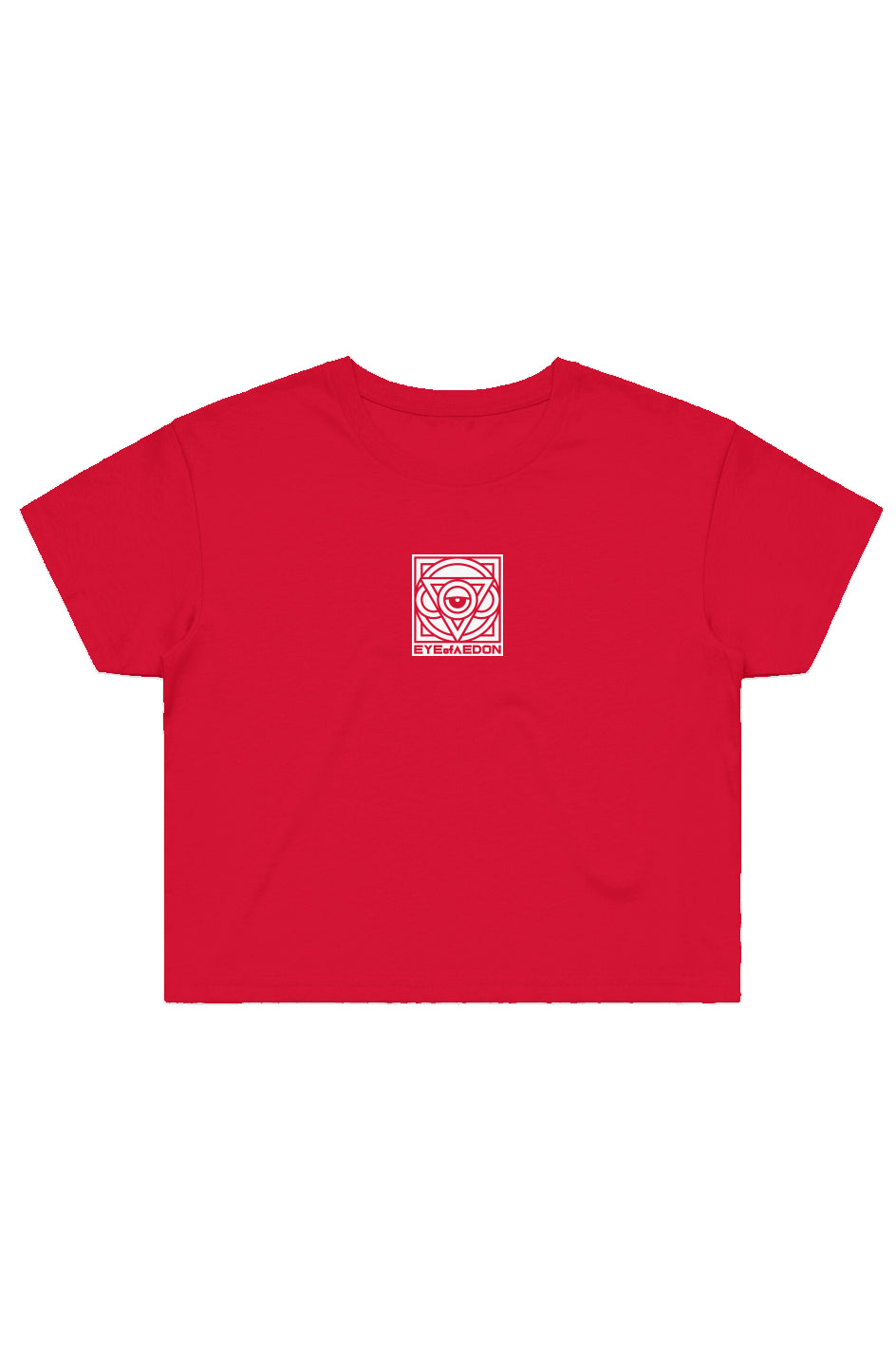 THIRD EYE CROP TEE (RED)