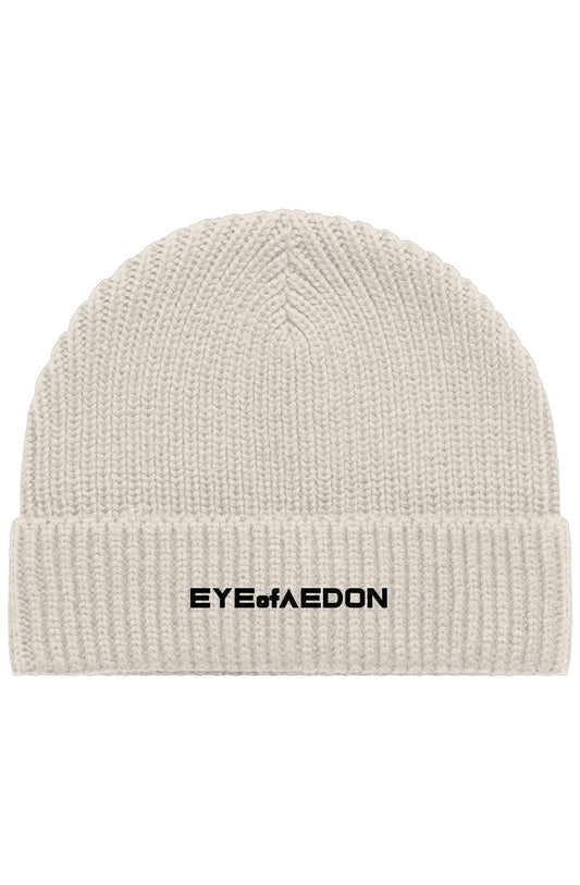 EYEofAEDON HEAVY GAUGE BEANIE (ECRU)