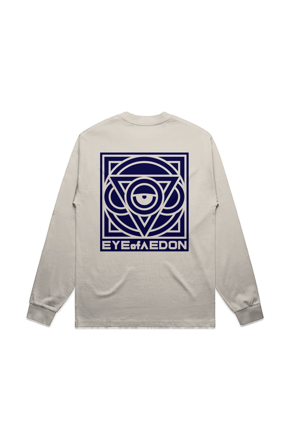 THIRD EYE LONG SLEEVE TEE (ECRU/NAVY)