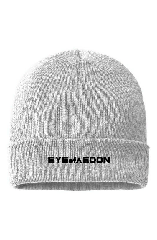 EYEofAEDON BEANIE (WHITE/BLACK)