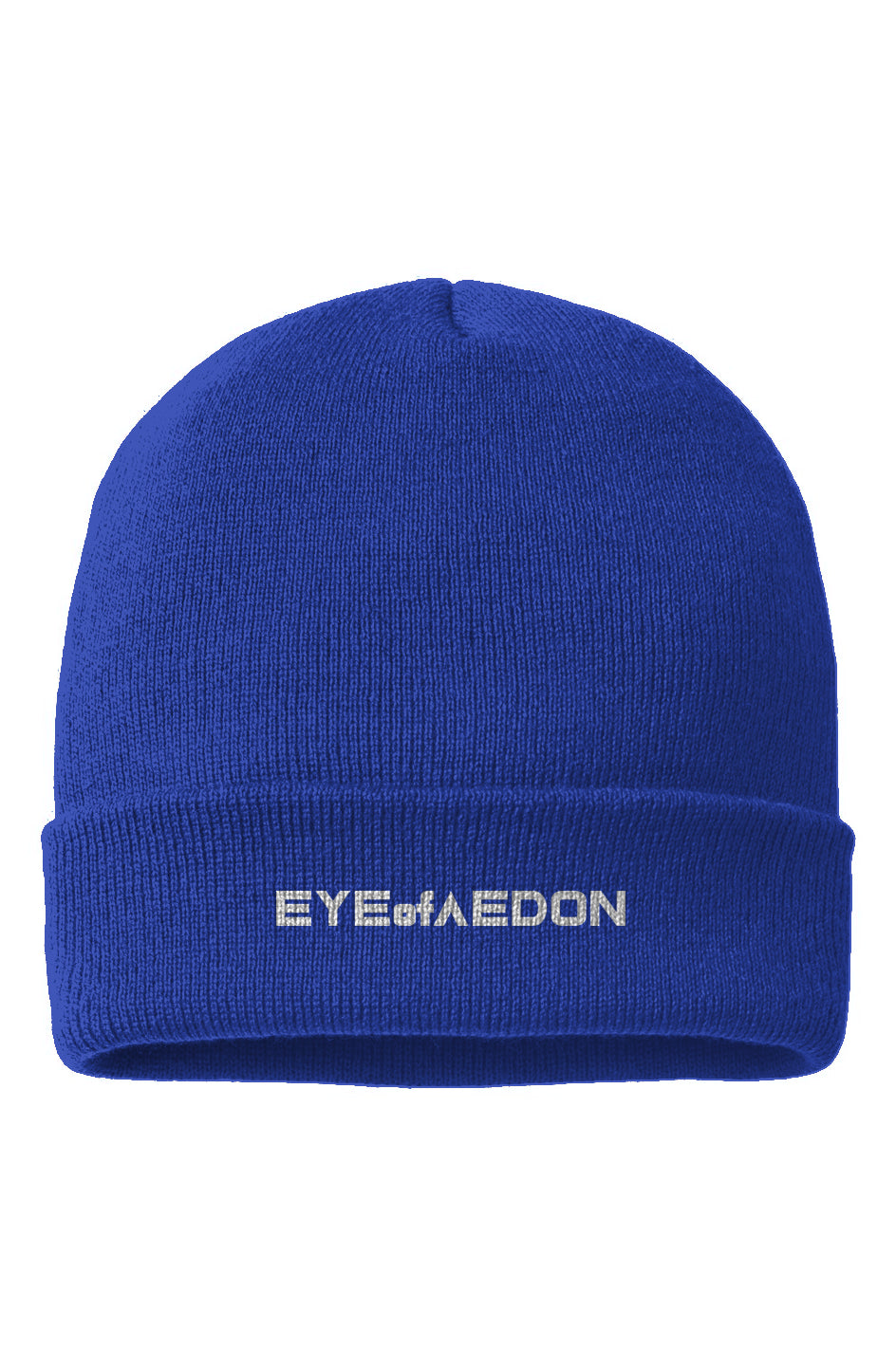 EYEofAEDON BEANIE (ROYAL/WHITE)